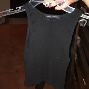 Cropped black tank XS Brandy Melville